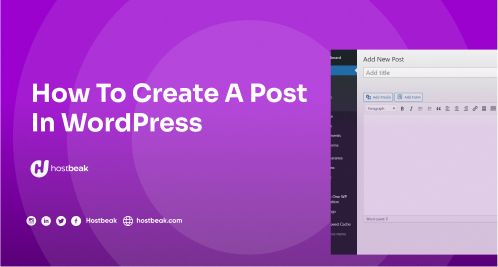 How to create a post in WordPress?